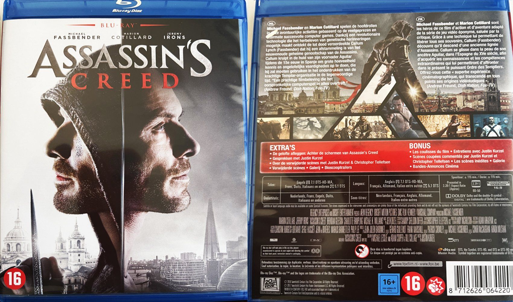 Tous les DVDs: Blu-Ray Assassin's Creed – D'occasion à Satigny par carbone888