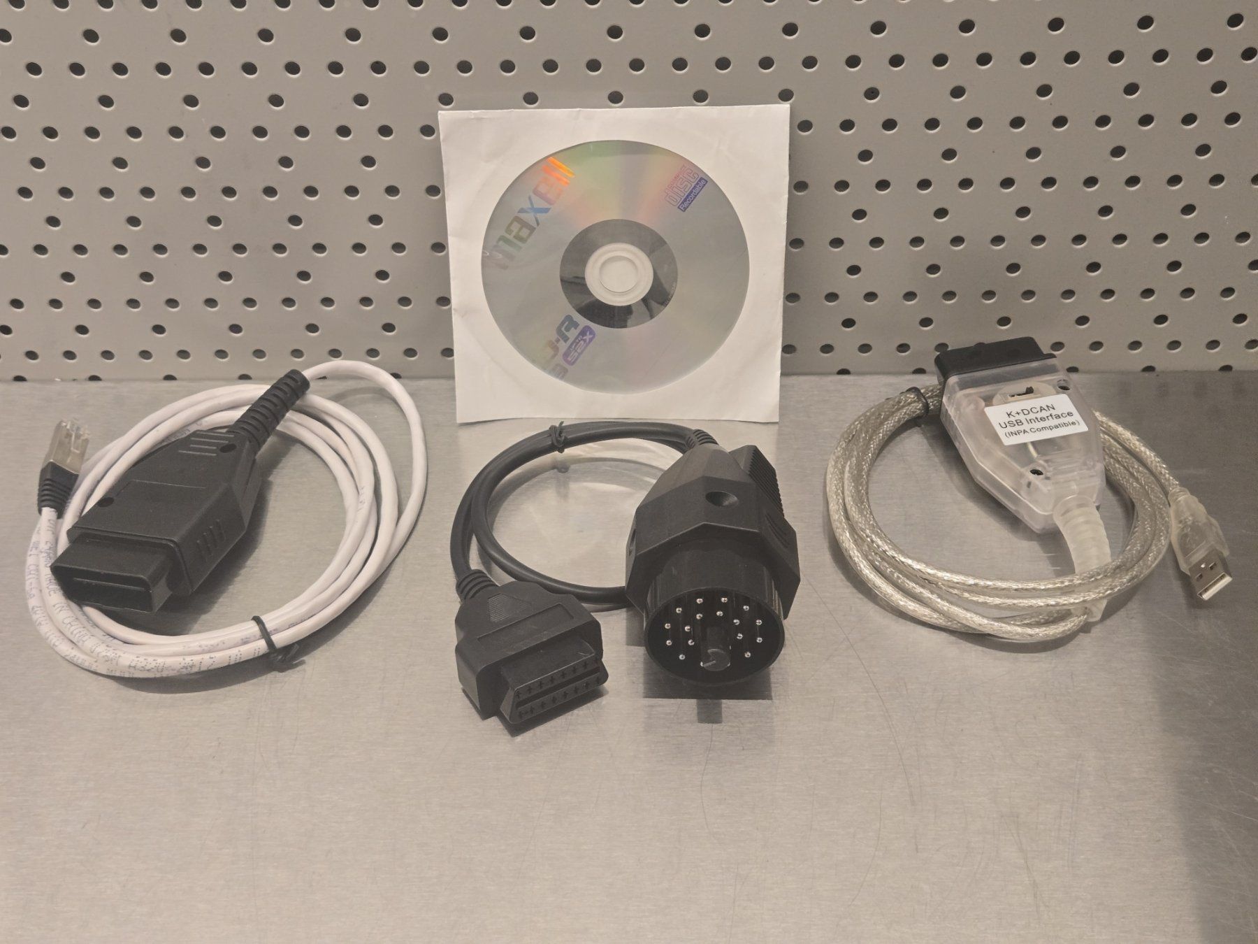 Cable BMW MINI Diag/coding ENET + OBD2 K+DCAN + adapter 20p (Neu ...