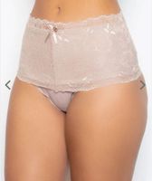 Sous Vêtement femme, Culotte taille haut , Marron claire, 40