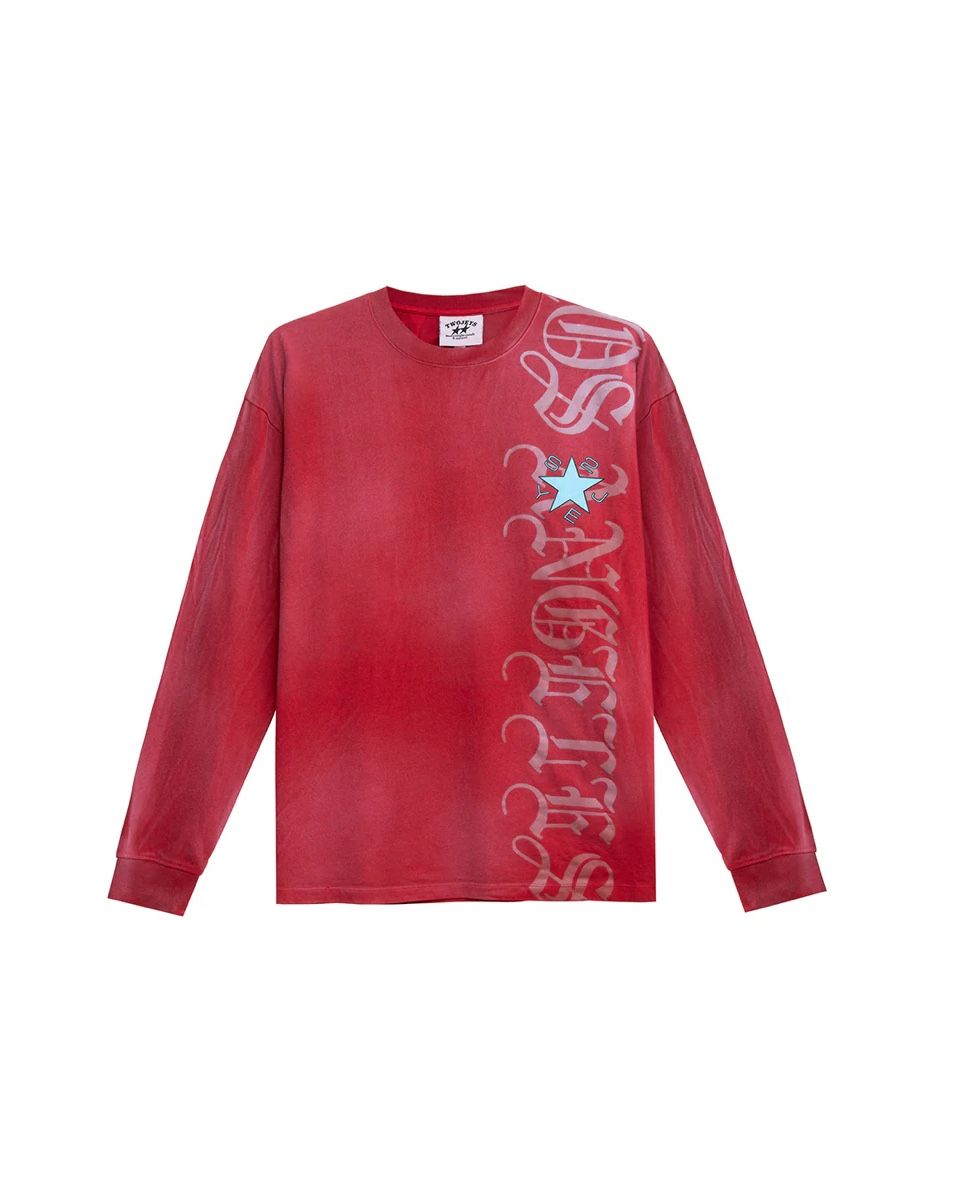 T-shirt: TwoJeys // LA-BCN Longsleeve Tee Red – Nuovo e nell'imballaggio originale da Horgen venduto da LION5L 1