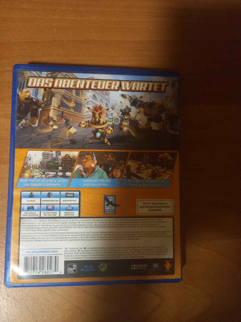 Sony Spiele: Knack PS4 – Gebraucht aus Langenthal von noa_9wcy 1