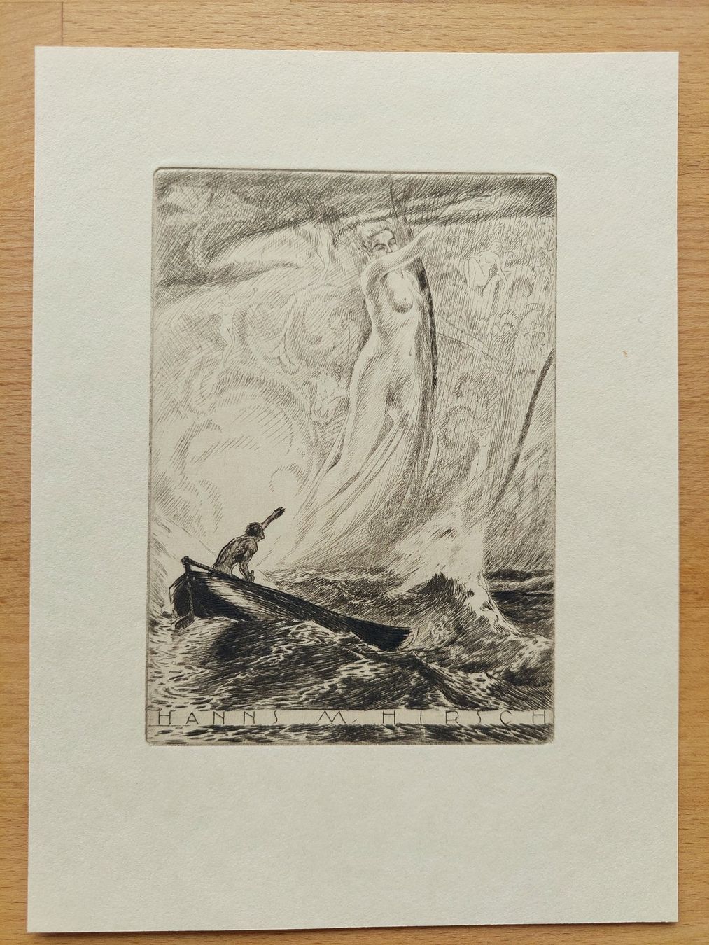 Tableaux: Exlibris Karl Blossfeld - Original Radierung Erotik – D'occasion à Obfelden par Exlibris-Art 1