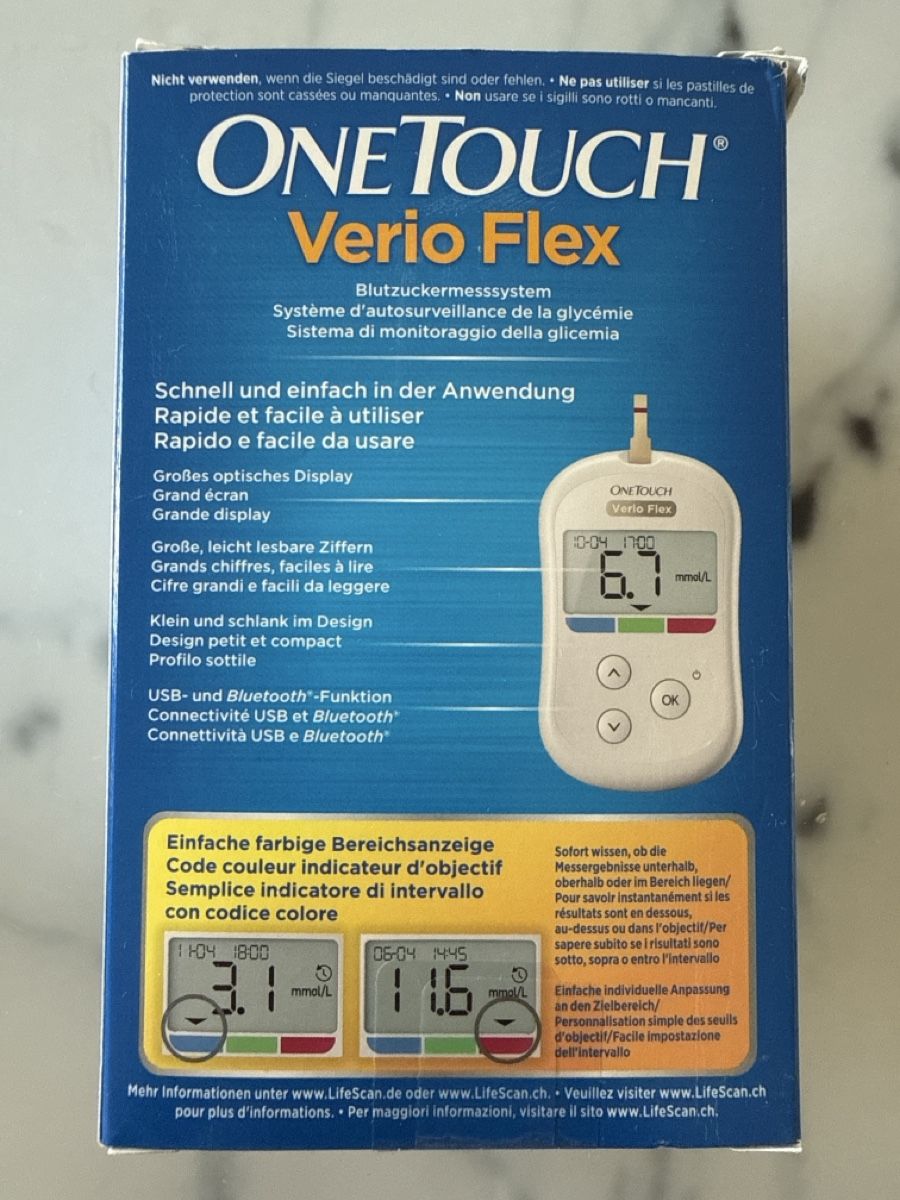 Attrezzature mediche: OneTouch Verio Flex Blutzuckermessgerät neuwertig – Nuovo e nell'imballaggio originale da Basel venduto da selinalivia 1