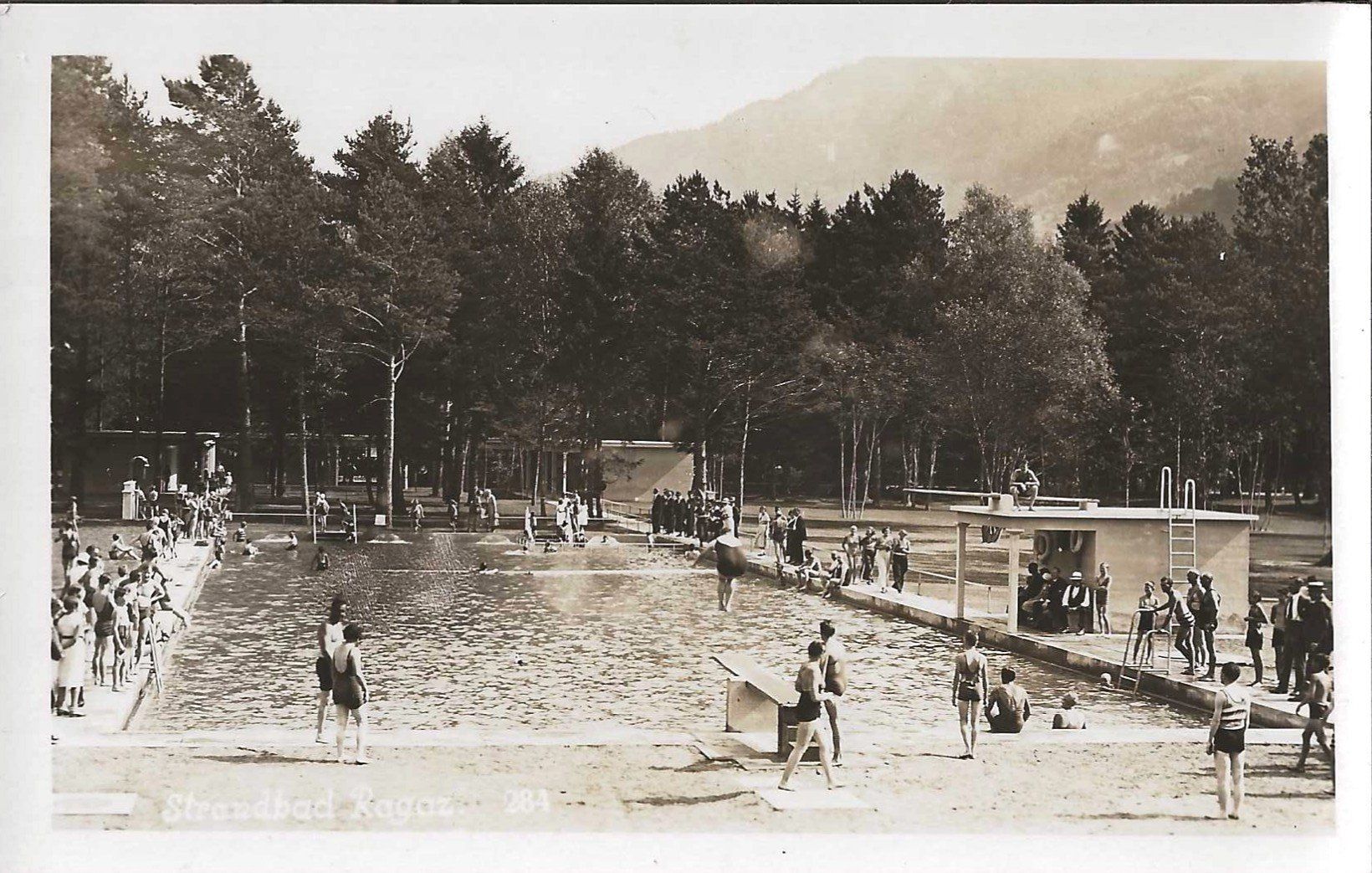 Ansichtskarten: Karte Ragaz (Strandbad) – Gebraucht aus Zürich von Philacat11