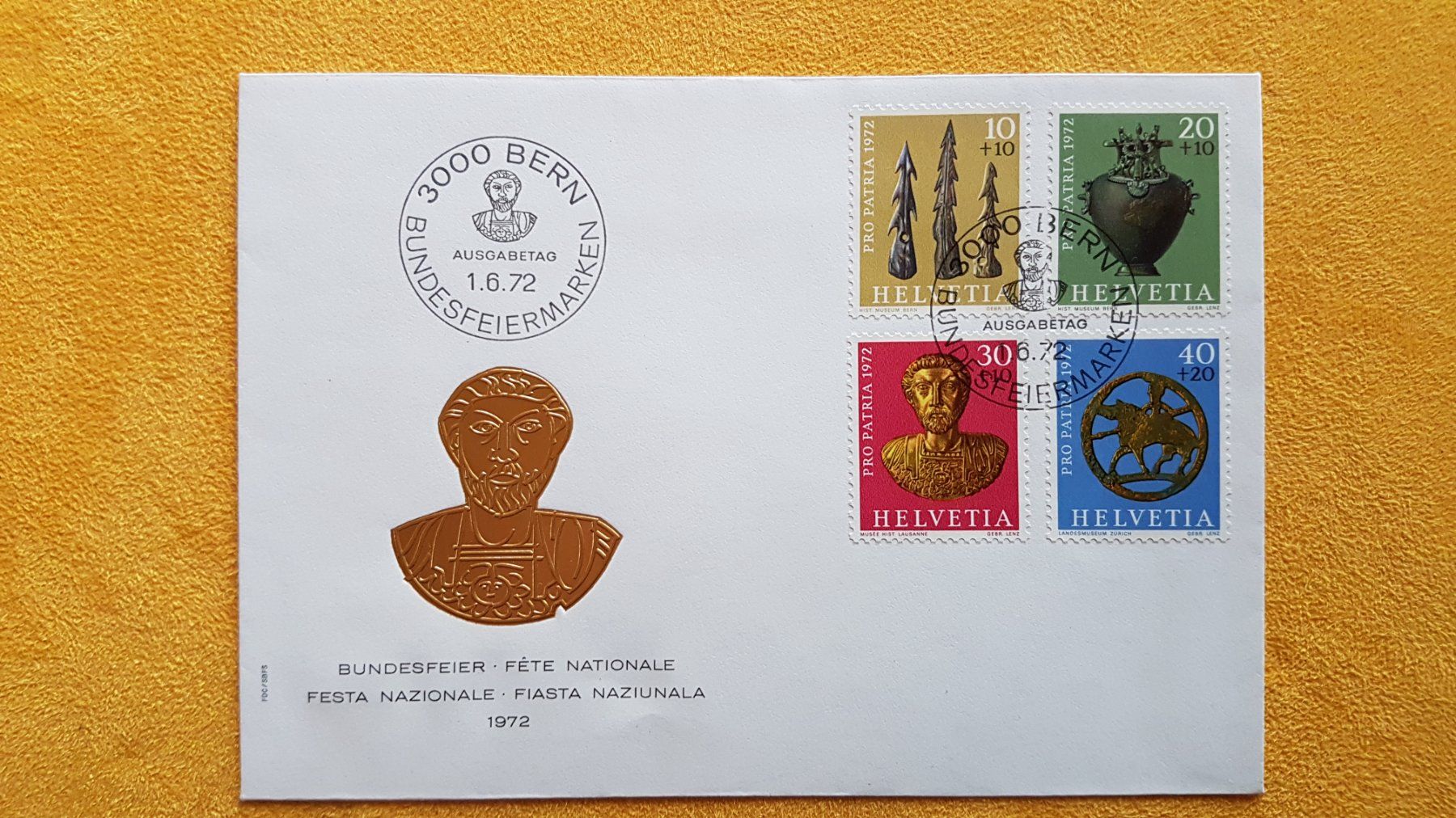 Alle Briefmarken: FDC - Pro Patria - Bundesfeier - Schweiz 1972 – Neu (gemäss Beschreibung) aus Reinach BL von Dexy62