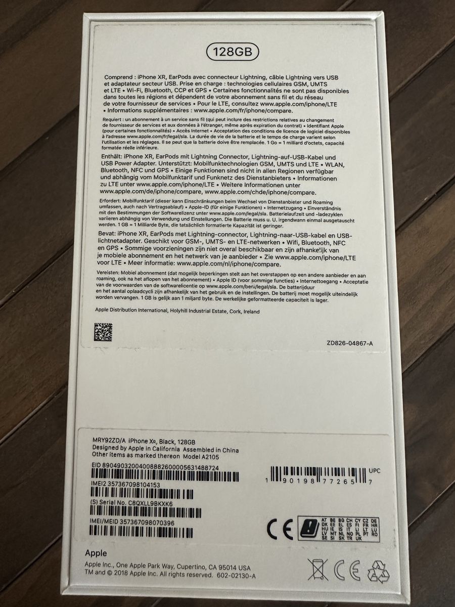 Apple Portables: iPhone XR Black 128GB Gebraucht – D'occasion à Thalwil par saco1402 5
