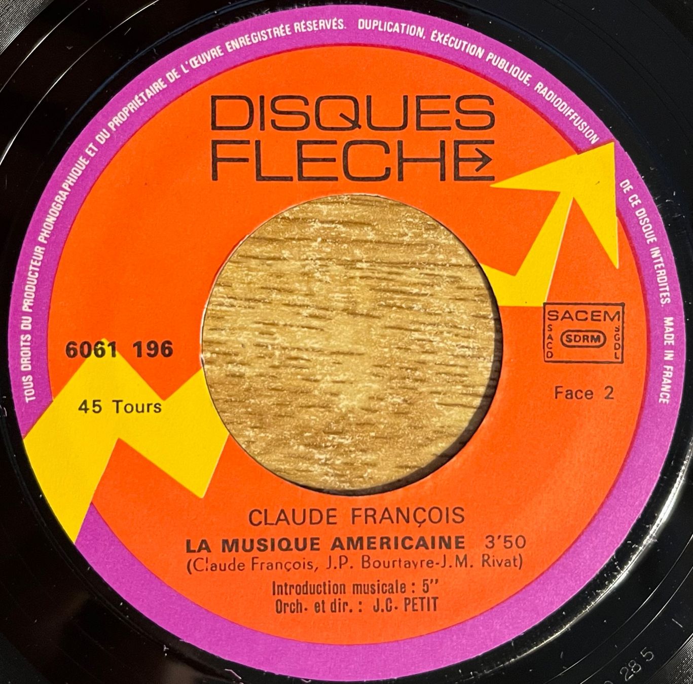 Vinyles: CLAUDE FRANÇOIS - LE MAL AIMÉ – D'occasion à Bussigny par vinyl-pas-cher 3