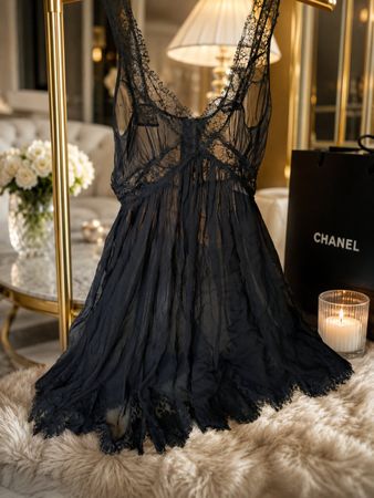 Dolce & Gabbana Spitzengefranter Kleid