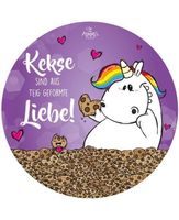 Pummeleinhorn Frühstücksbrettchen rund brettchen schneiden