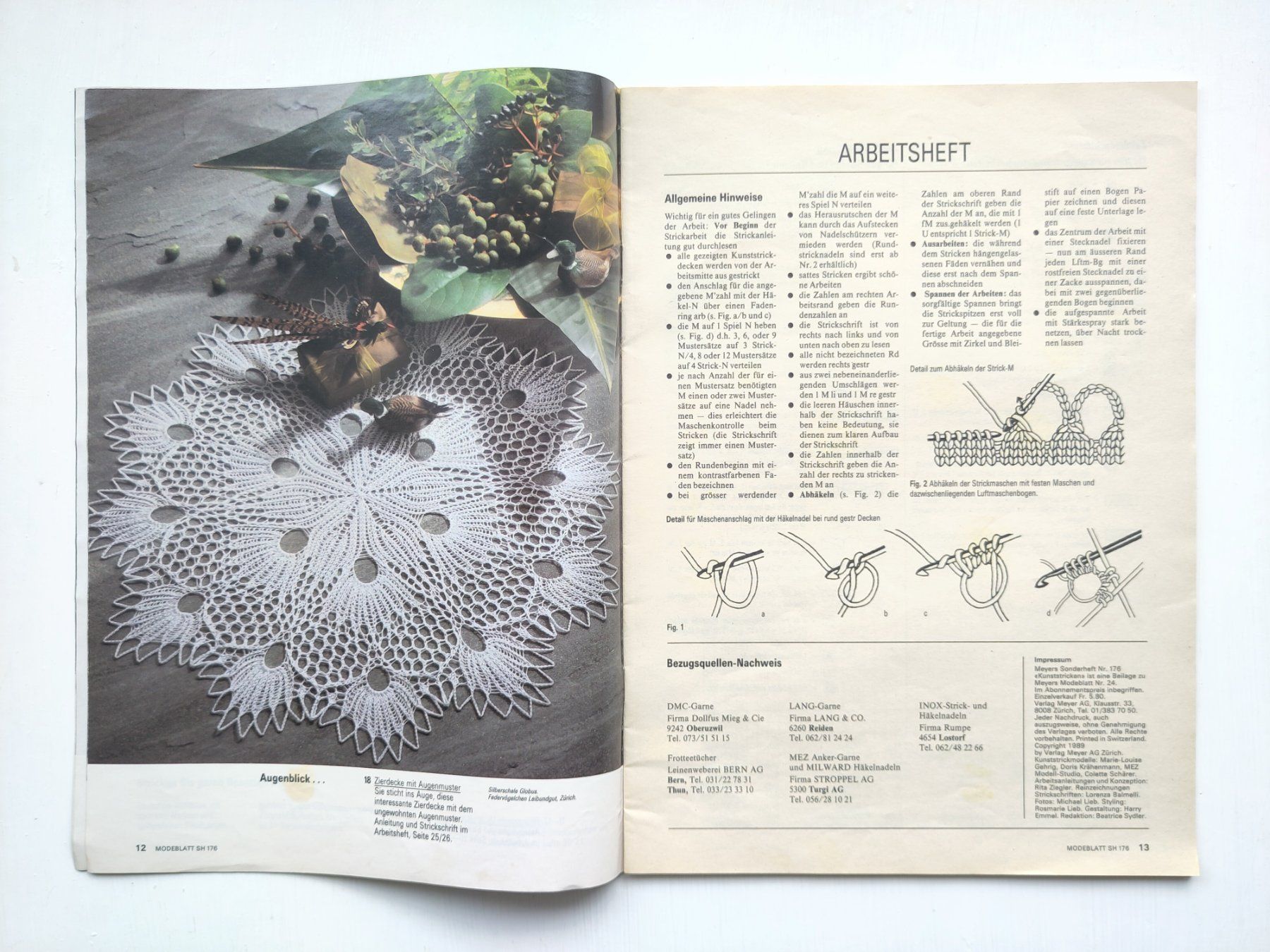 Zeitschriften & Magazine: KUNSTSTRICKEN - Meyers Modeblatt Sonderheft 176 – Gebraucht aus Pfäffikon ZH von rabali 4