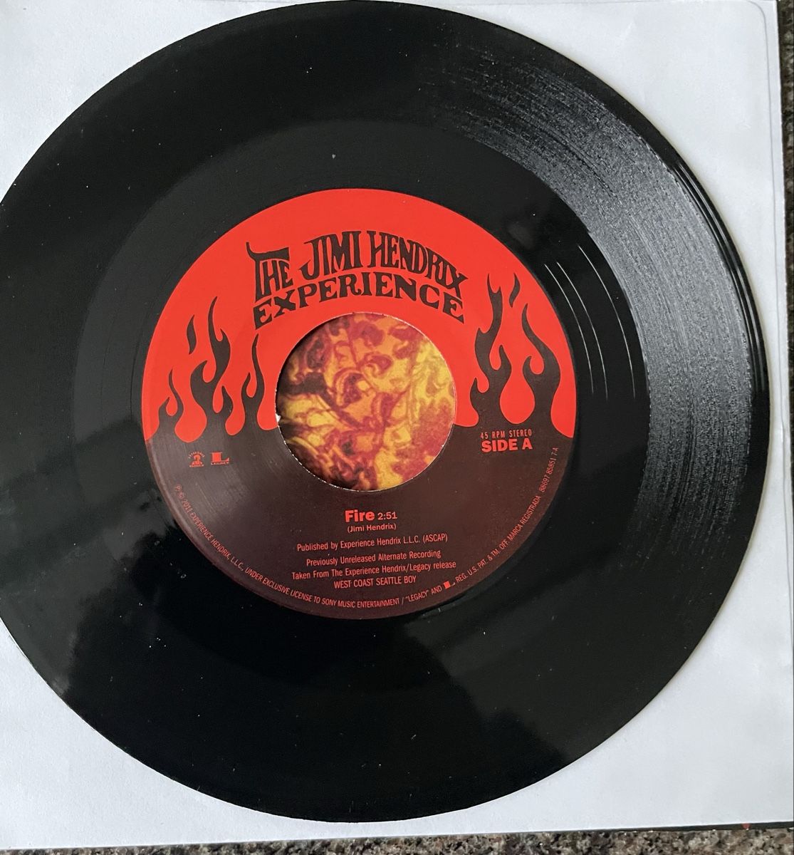 Vinyles: Jimi Hendrix - Fire - 45 RPM Single – D'occasion à Olten par Bluespapst 2