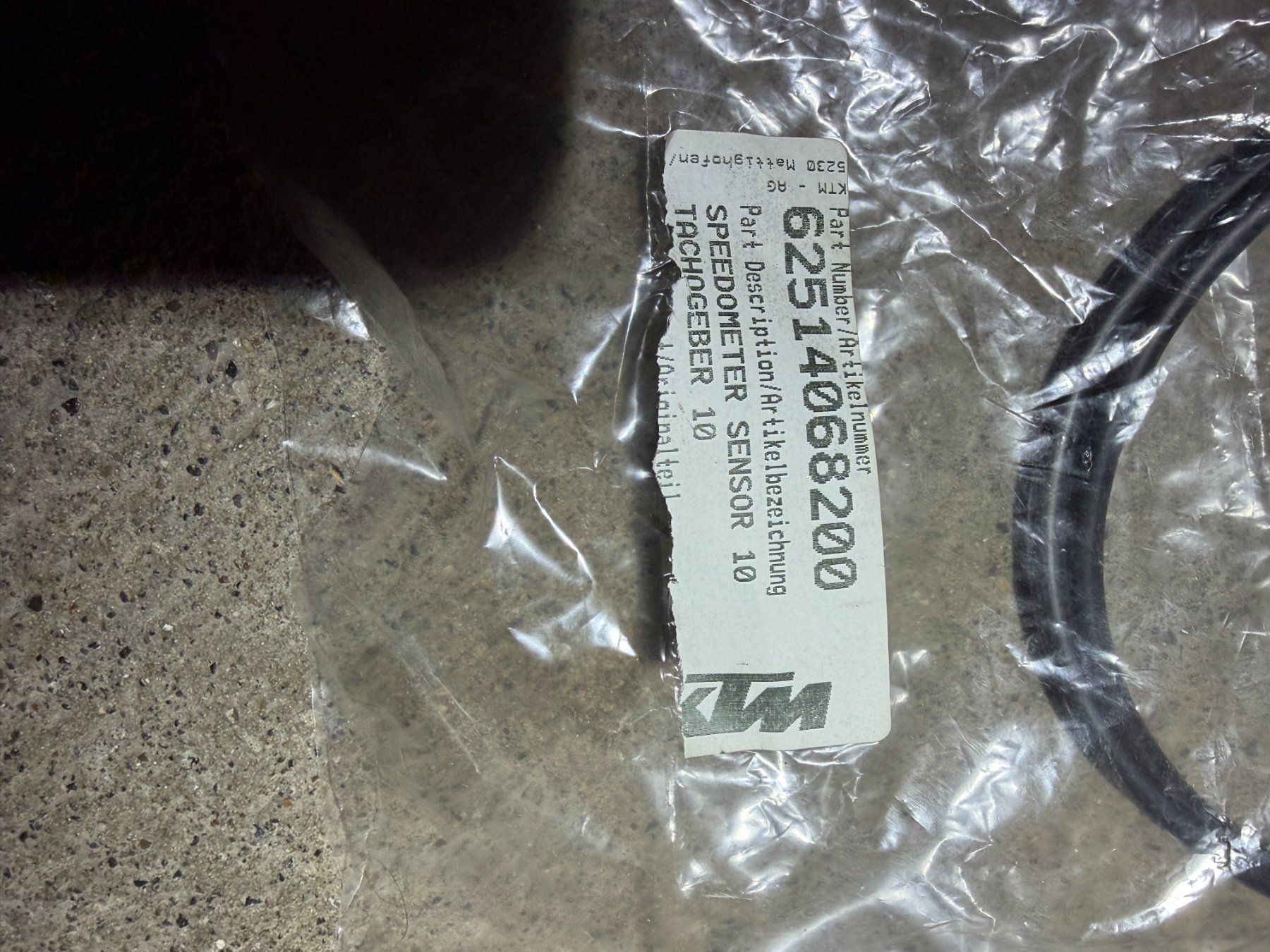 KTM Alle Motorradersatzteile: Tachogeber Tachokabel KTM 62514068200 – Neu und originalverpackt aus Neuhausen von Jeff. 1