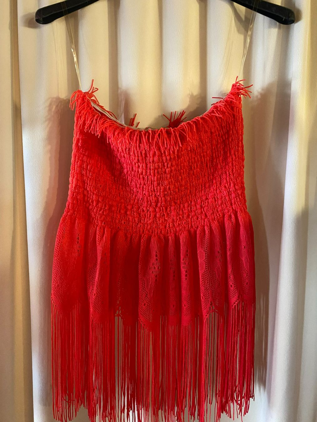 Vestiti: SOMMER KLEID MIT FRANSEN-DAMEN,ROT – Nuovo e nell'imballaggio originale da Meienried venduto da ManuelaBoutique 2
