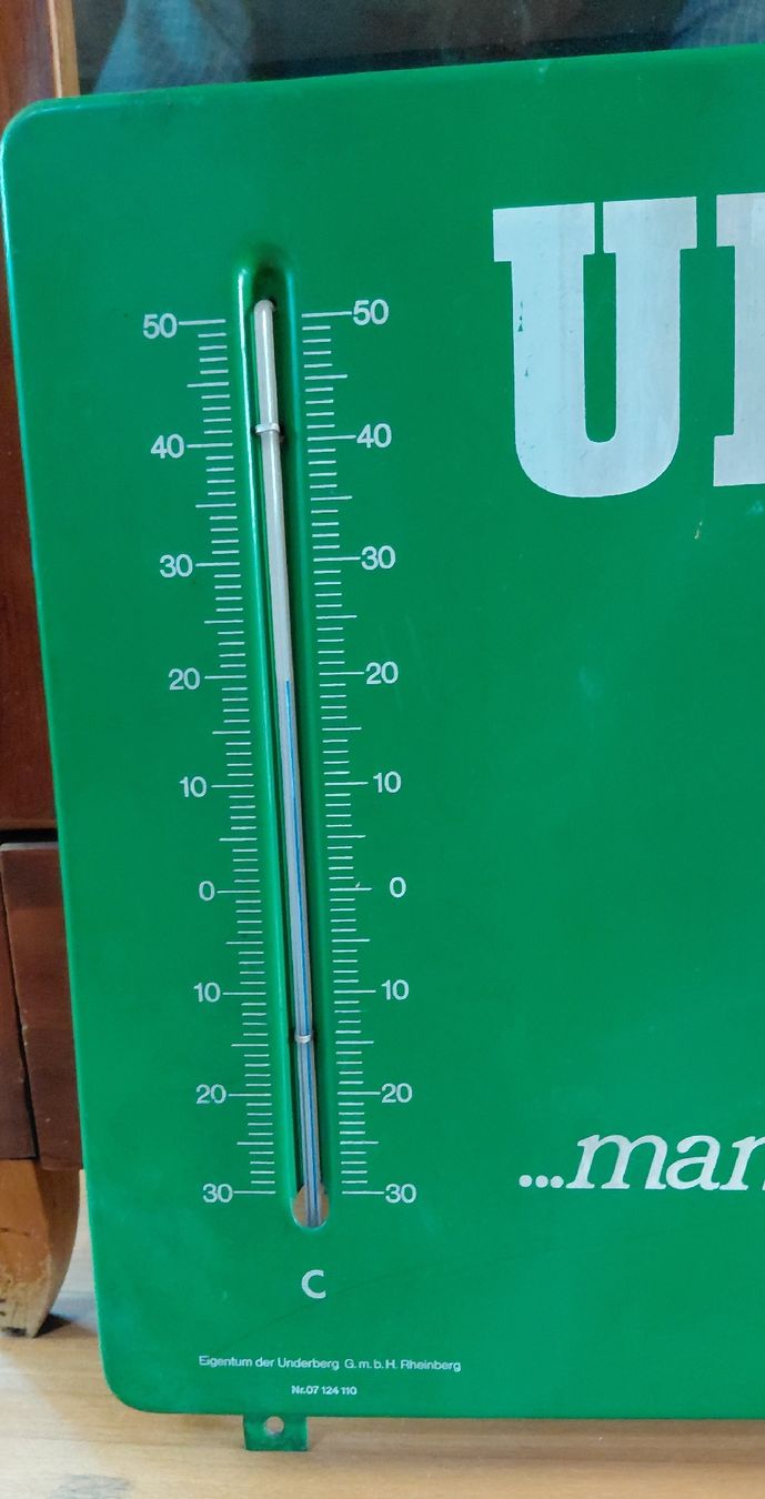 Schilder: grosses Emailschild Underberg mit Termometer – Gebraucht aus Trogen von Limboo 1