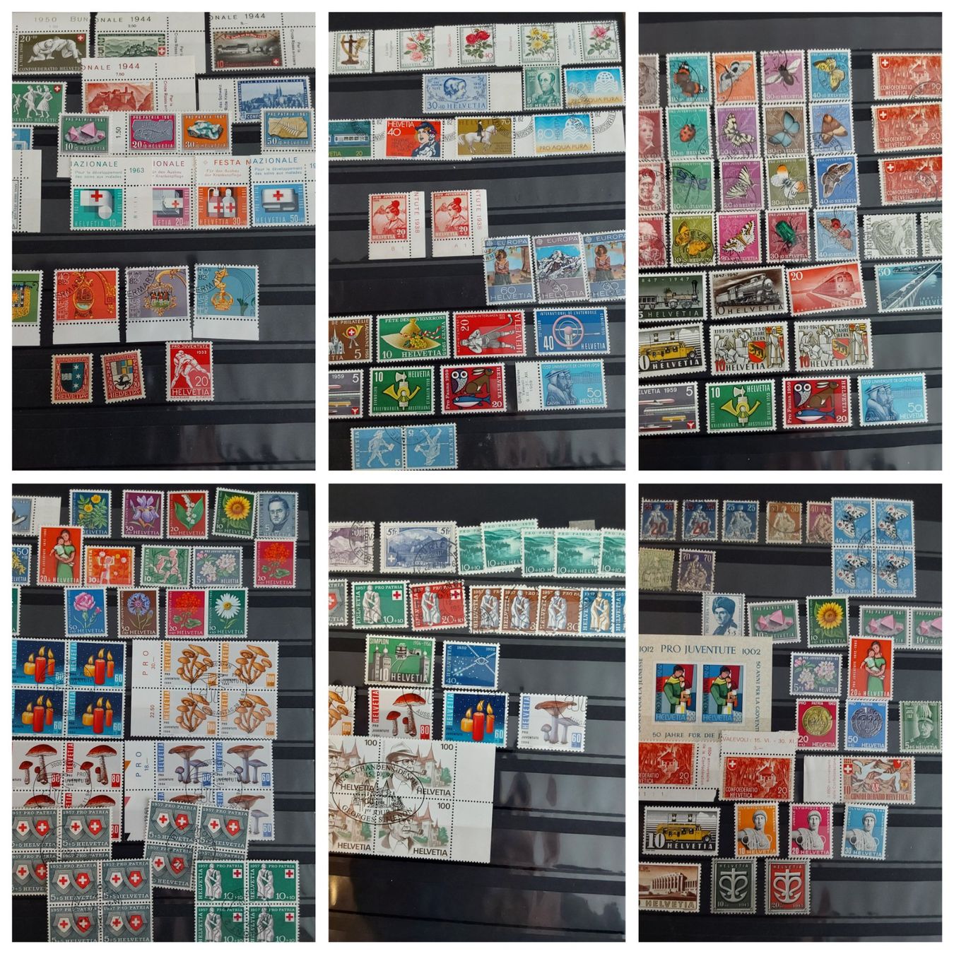 Tutti i francobolli: Zwei CH Briefmarken-/Dublettenalben – Usato da Münchwilen AG venduto da Nesar 1