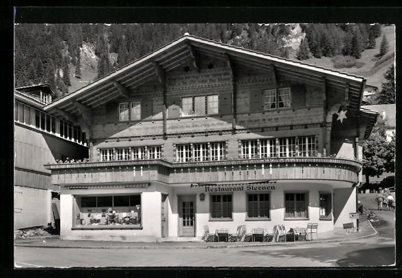 Cartoline postali: AK Adelboden, Restaurant Sternen – Usato da Berlin venduto da bartko-reher