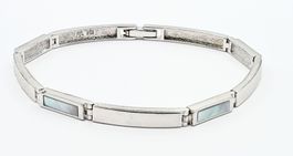 Silber Armband 925 mit Perlmutteinlagen