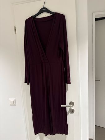 Caroll Plum V-Neck Maxi Dress - Swiss 42 - new