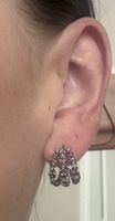 Boucles d'oreilles créoles argentées ba&sh ornées petites pi