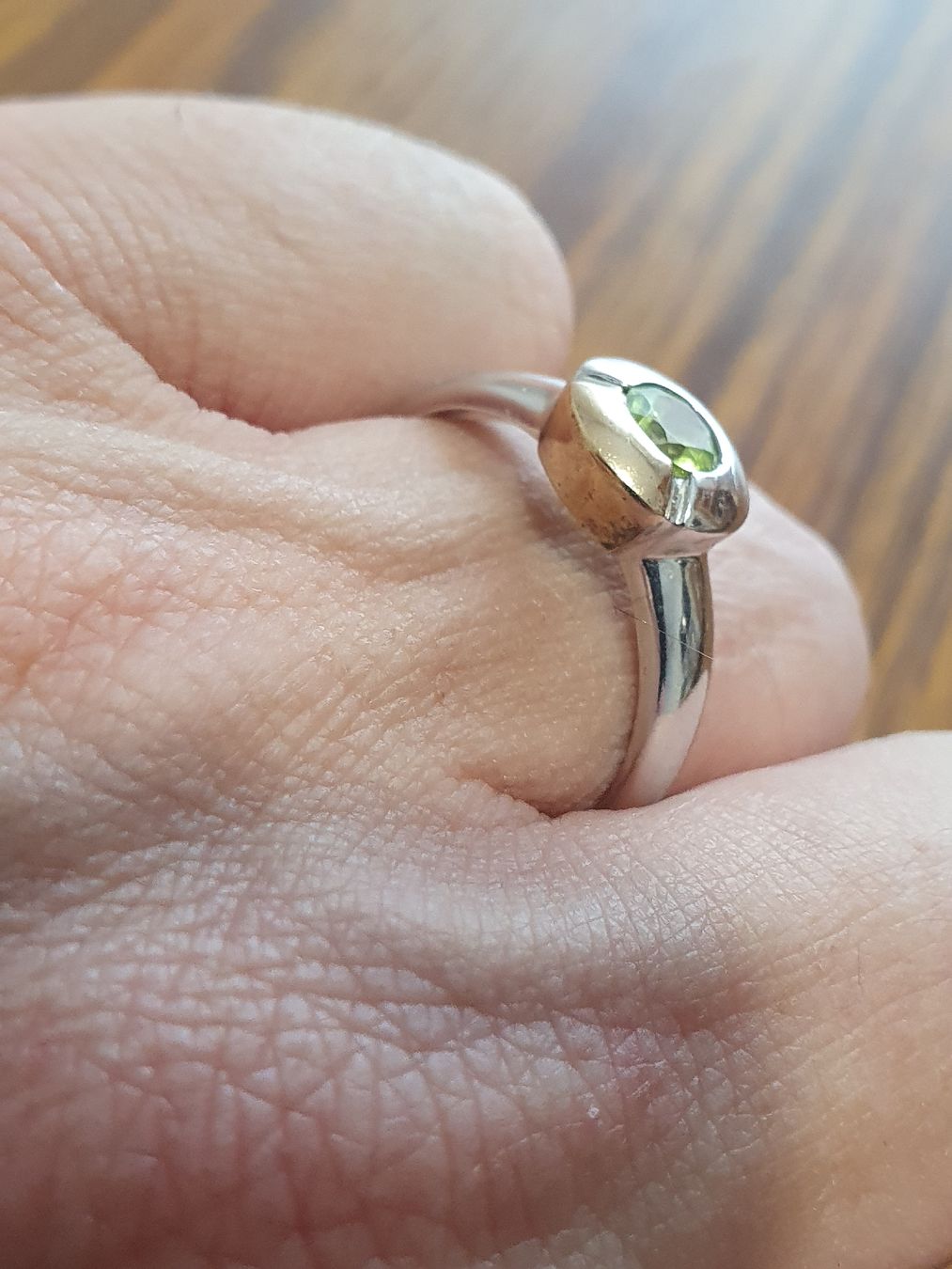 Anelli: Designer Peridot Ring in 925er Silber – Usato da Wohlen AG venduto da palmsprings 5