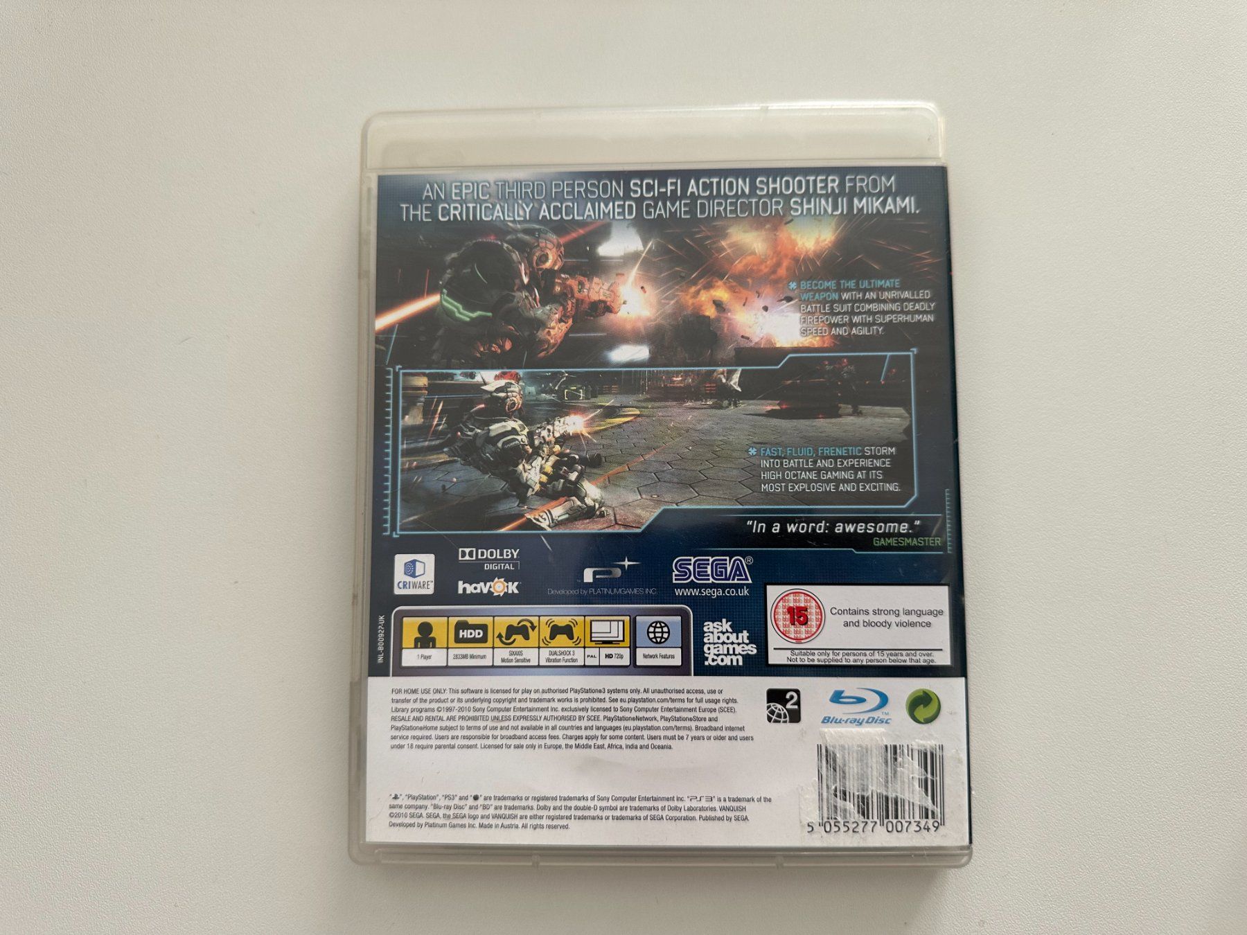 Sony Giochi: Vanquish, Sony Playstation 3, PS3 – Usato da Couvet venduto da nay_prh5 2