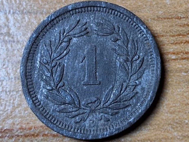 Tutti le monete: 1 Rappen 1945 - Selten! – Usato da Münchenstein venduto da purbach1 9