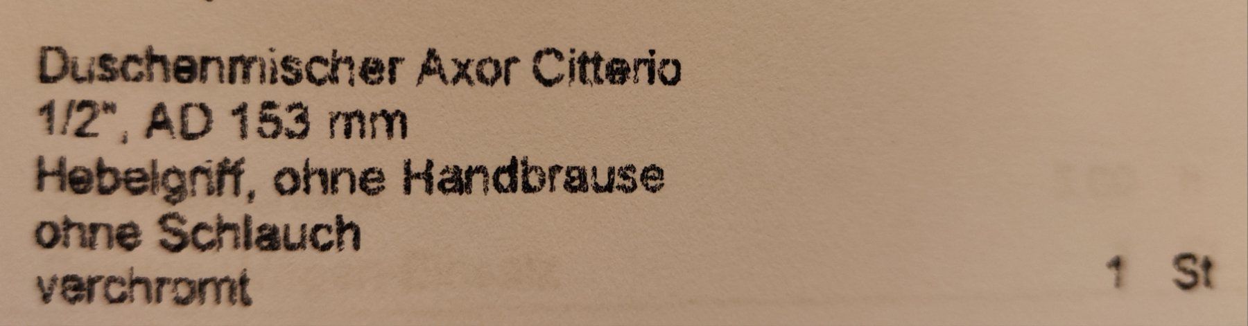 Hansgrohe Rubinetteria: Mischbatterie Dusche Axor Hansgrohe – Usato da Rheinfelden venduto da Sandra220 3