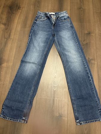 Damen Jeans Straight Leg blau Grösse 32 guter Zustand