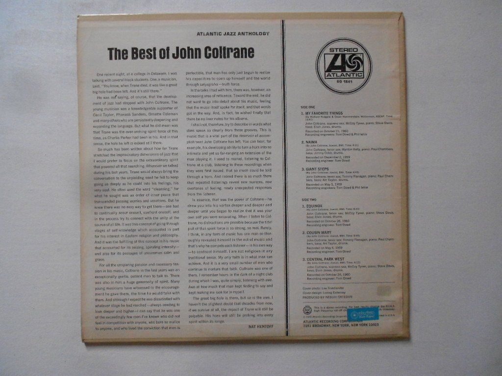 Vinyles: JOHN COLTRANE  -  THE BEST OF – D'occasion à Bex par Giorgiob 1