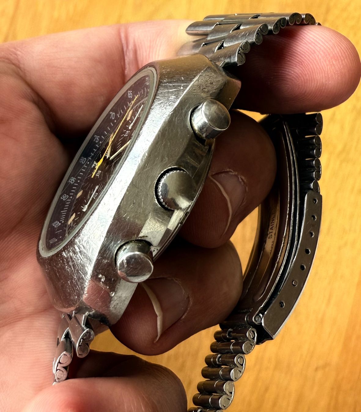 Longines Uhren: Vintage Uhr, Prototyp: Longines Ref.:2370 / Heuer Montreal – Gebraucht aus Stäfa von Uhrenthusiast 1