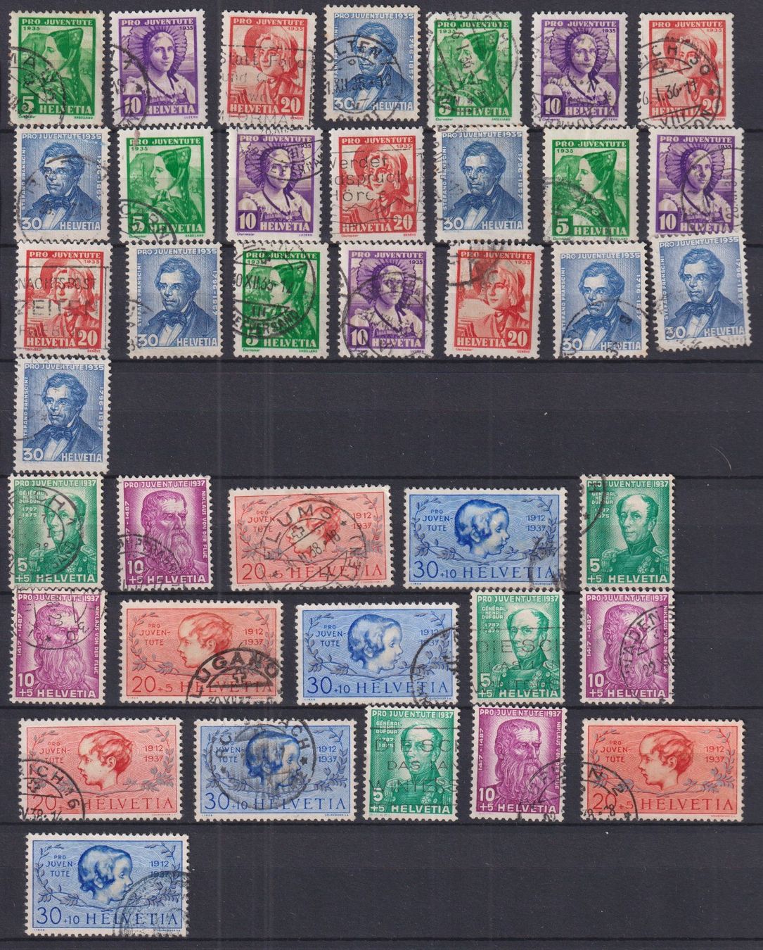 Alle Briefmarken: X) Lot Pro Juventute, sehe Scan – Gebraucht aus Claro von Chanty7 1