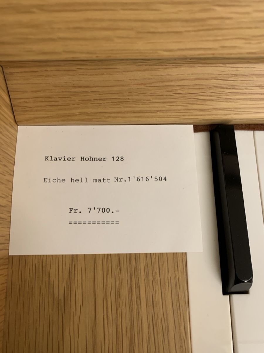 Strumenti musicali: Klavier Hohner Eiche natur – Nuovo (secondo la descrizione) da Niederhasli venduto da Musikhaus-Ammann 2
