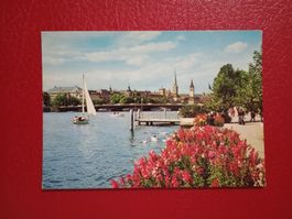 AK Zürich Blick vom Utoquai