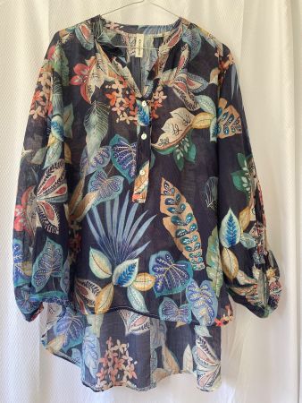 NEW COLLECTION Tunikabluse  Viskose/Seide Gr. 46/48