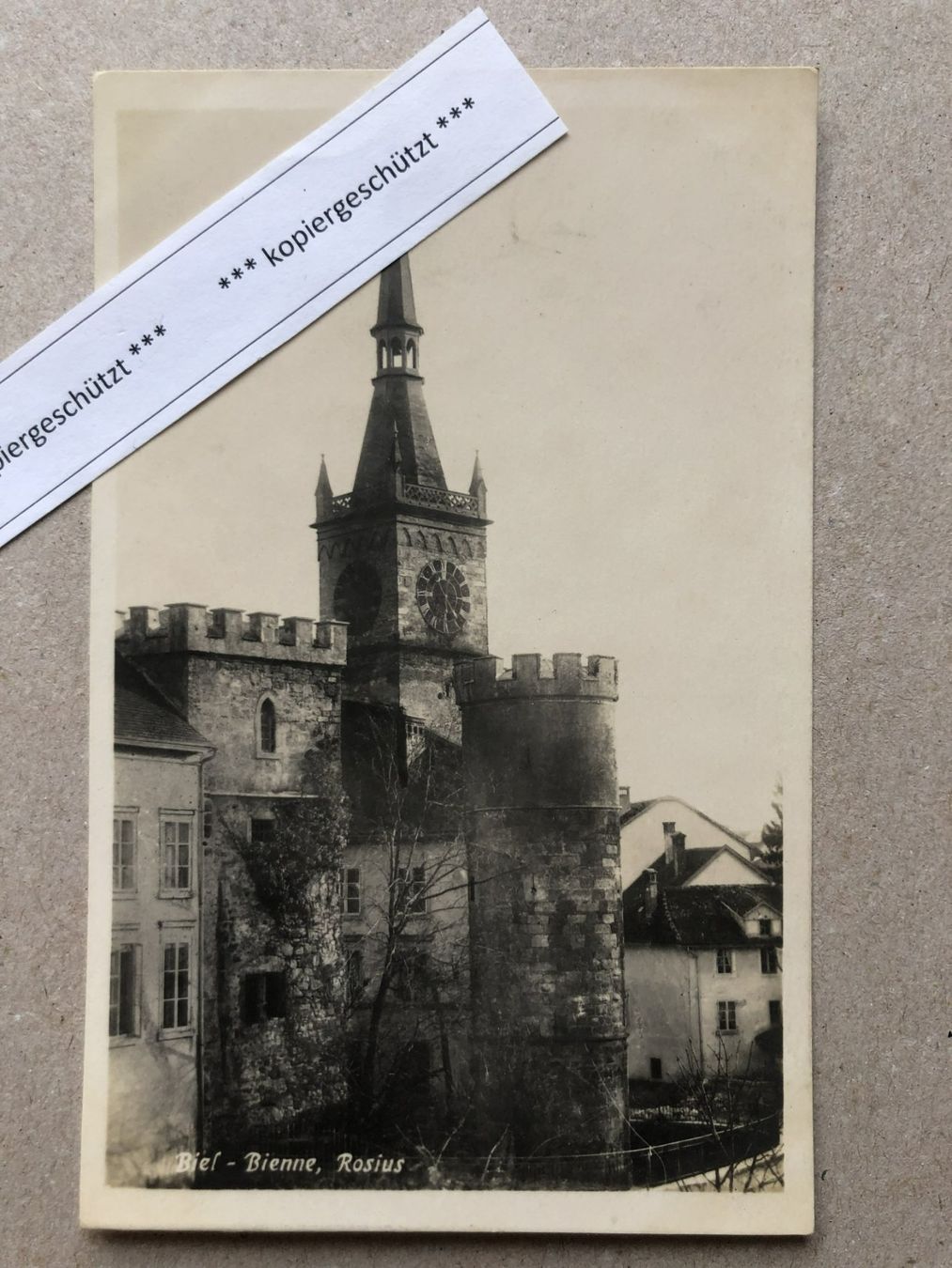 Cartoline postali: Biel -Bienne Rosius Nr 6560 AK alt – Usato da Hefenhofen venduto da Bierinder