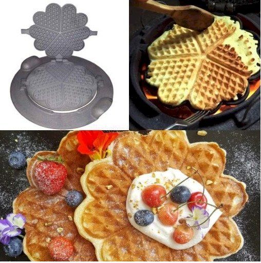 Attrezzatura professionale & Gastronomia: Waffeleisen aus Gusseisen – Nuovo e nell'imballaggio originale da Bottighofen venduto da zaap 3