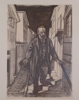 Lithographie Hans Erni: Gottfried Keller