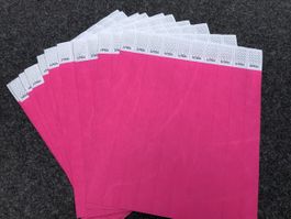 100 Kontrollbänder Tyvek pink