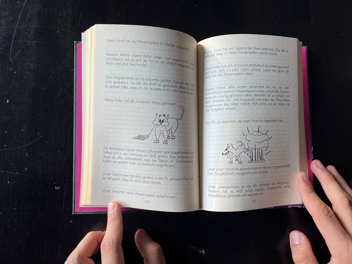 Libri: Schüler Ausreden, Ein Comic-Ausredenbuch – Nuovo (secondo la descrizione) da Zürich venduto da man_nq66 2