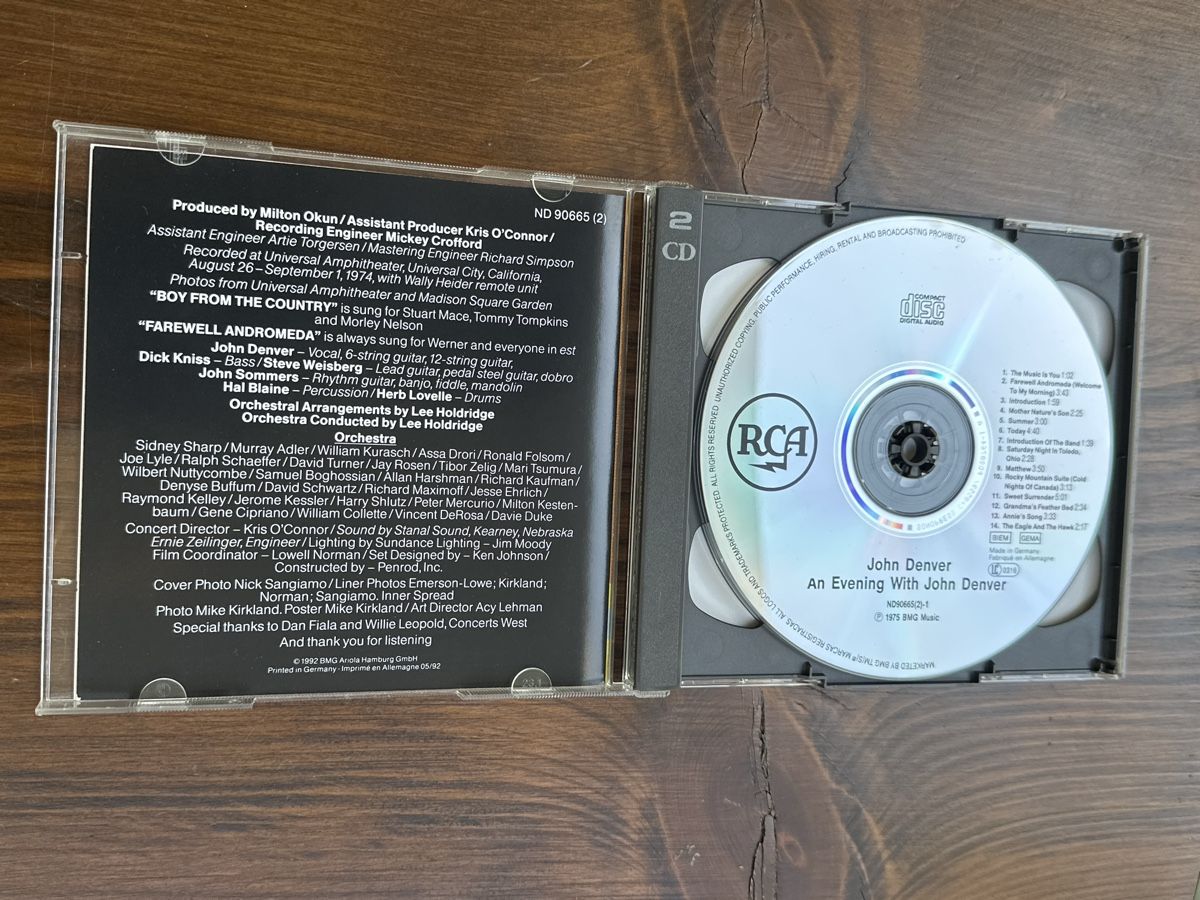 CD: John Denver CD An Evening With John Denver 2-Disc Set – Usato da Berikon venduto da Rueegg4 2