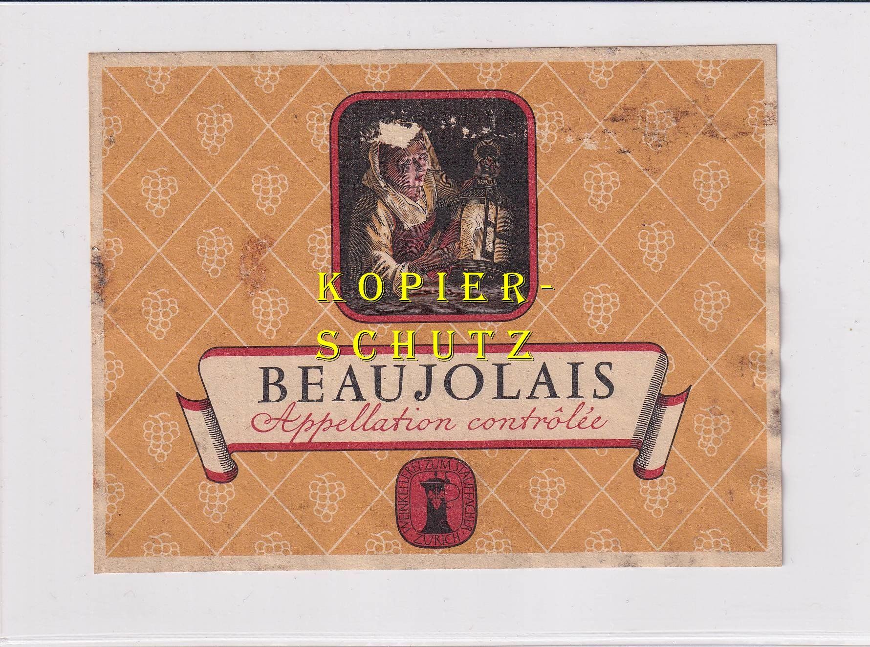 Papiere: Etikette - Beaujolais /bd – Gebraucht aus Hombrechtikon von Rudolf07