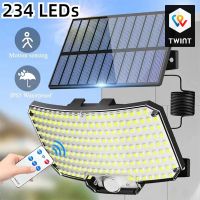 Lampe solaire 234 LED étanche IP65 avec détecteur.