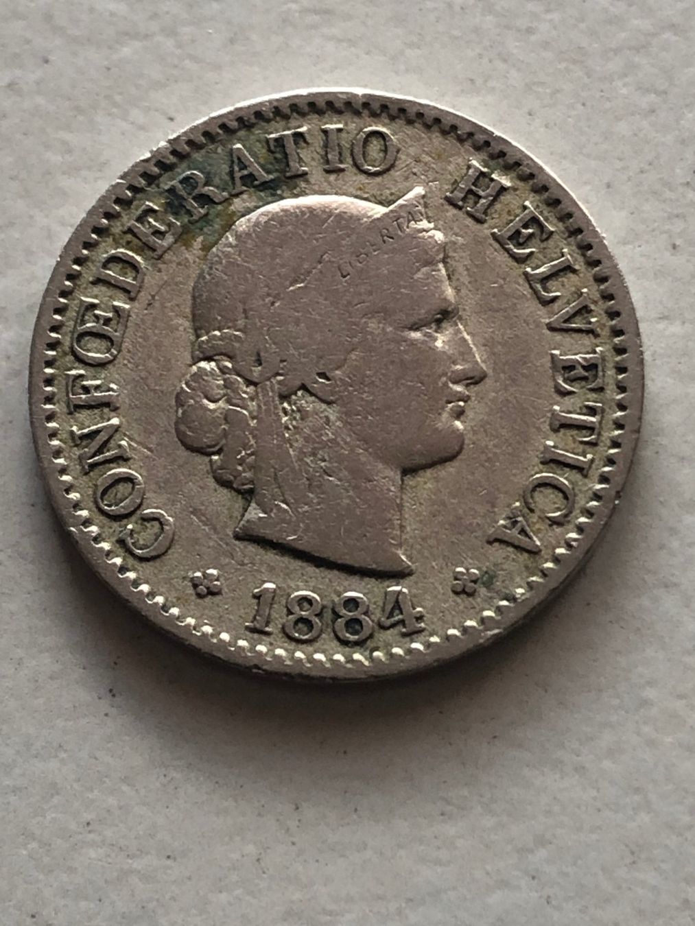 Tutti le monete: 5 Rp. 1884 – Usato da Schötz venduto da Odpa