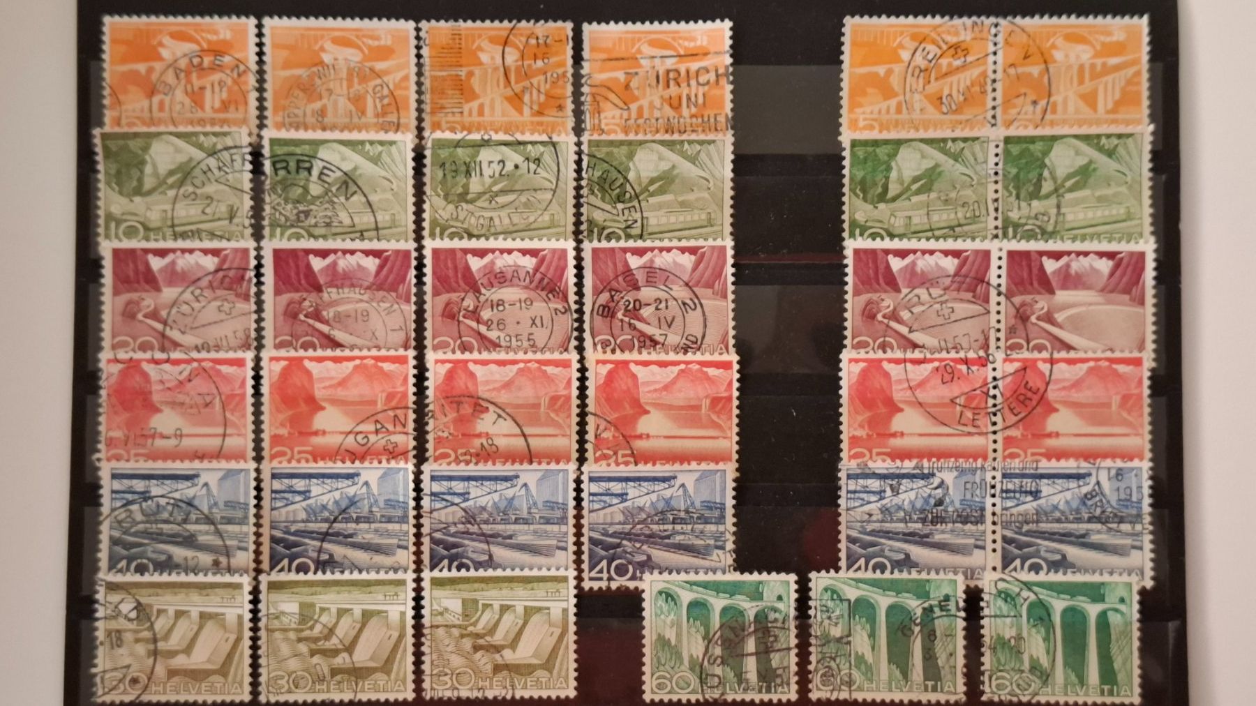 Tutti i francobolli: Lot Briefmarken Technik & Landschaft – Usato da Steinmaur venduto da profitec01