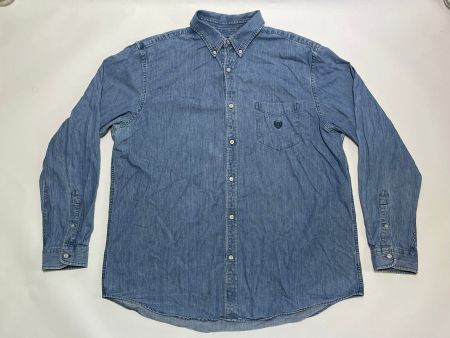 Vintage Y2K Ralph Lauren Chaps Denim Shirt size XL