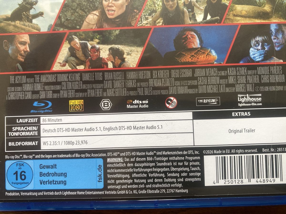 Tous les DVDs: Anacondas - der Fluch des Schlangengottes – D'occasion à Burg AG par Lobo016 2