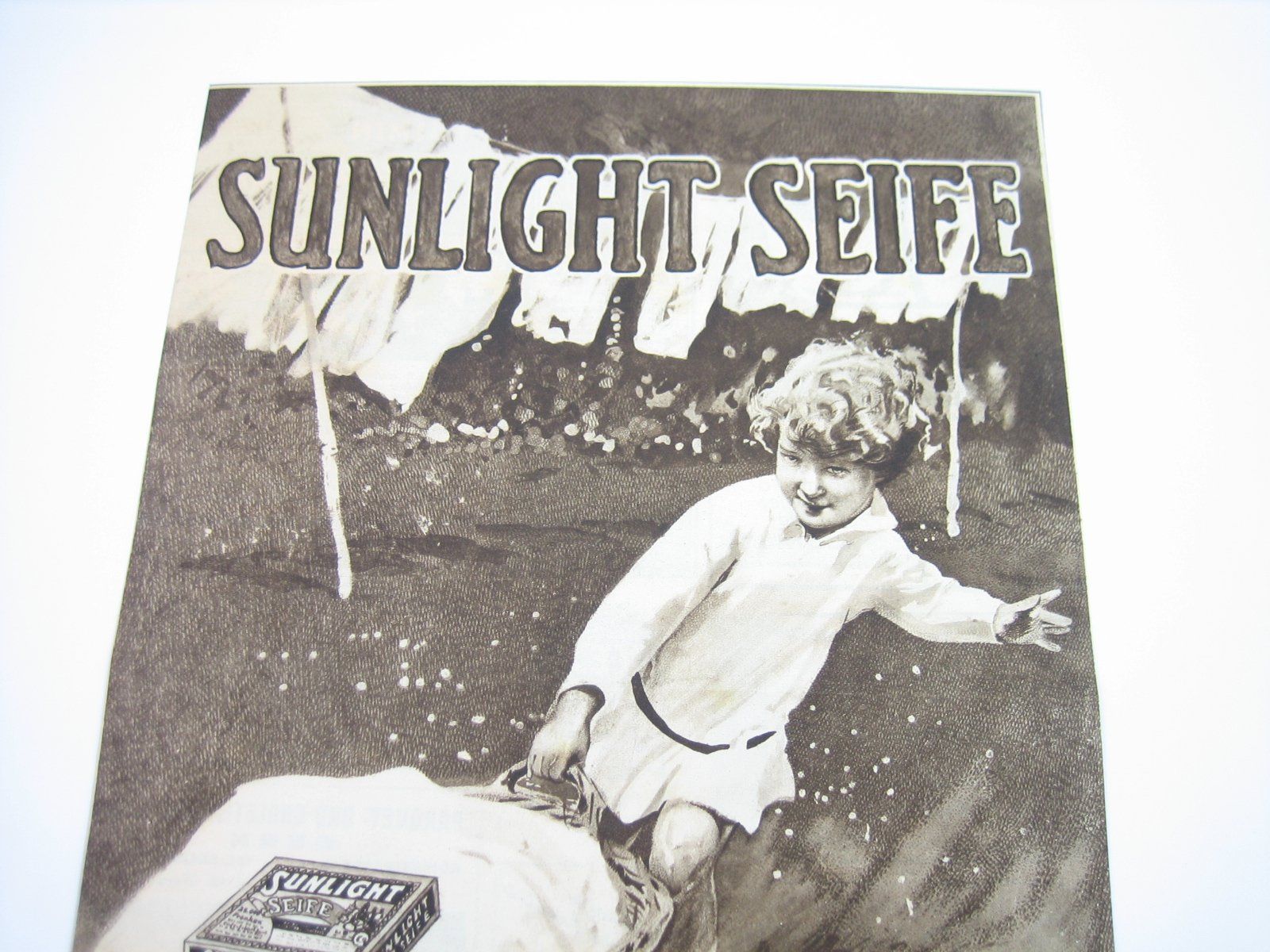 Poster & Bilder: Sunlight Seife altes Werbeblatt 1922 – Gebraucht aus Zürich von Tomi118 2