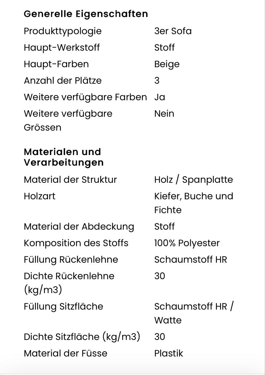 Conforama Sofas: 3er Sofa Bobochic Cloud – Gebraucht aus Mettmenstetten von saeschuu 1