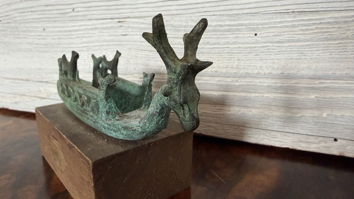 Skulpturen & Statuen: Bronze Schiff Sardinien Replik – Gebraucht aus Riedholz von Frettchen63 3