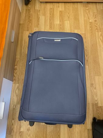 Reisetasche dunkelblau 4 Rollen guter Zustand